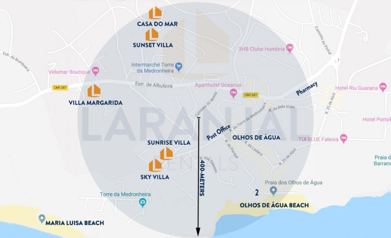 Sunset Villa By Laranjal Rentals Olhos de Αgua Εξωτερικό φωτογραφία